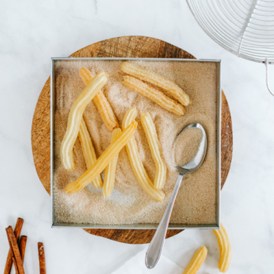 Churros mit Kaffee-Soße