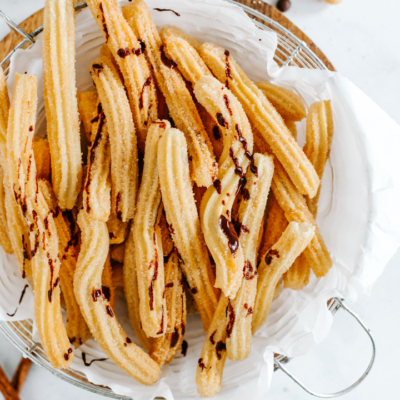 Churros mit Kaffee-Soße