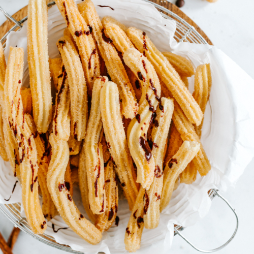 Churros mit Kaffee-Soße