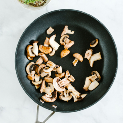 Pilzpasta mit Kaffee-Erdäpfel-Chips