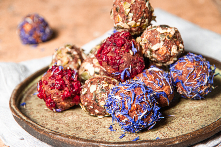 Granola-Cranberry Trüffel