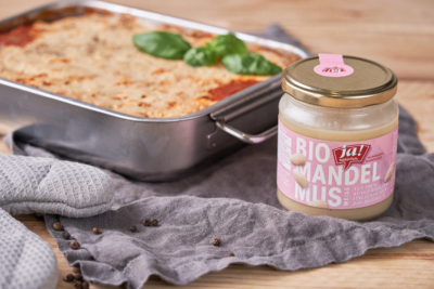 Vegane Lasagne mit Bio-Tellerlinsen