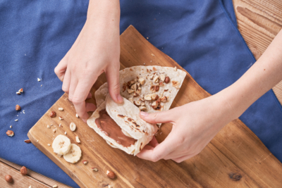 Süßer Tortilla Wrap