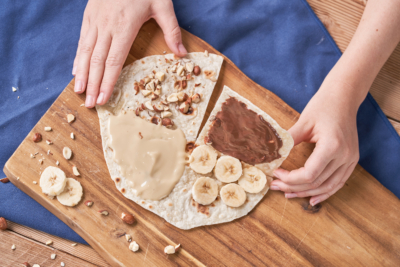 Süßer Tortilla Wrap