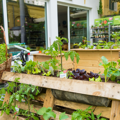 Eine Hochbeetvariante.