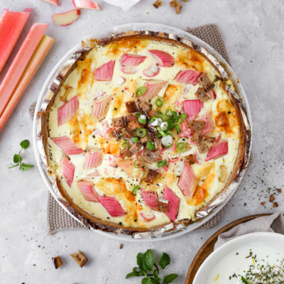 Brotreste Tarte Rhabarber Ziegenkäse cookiteasy.at