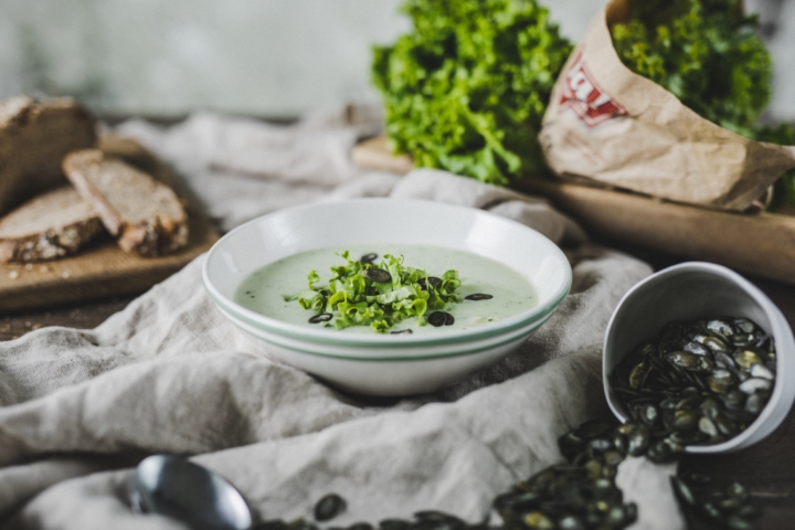 Salat-Cremesuppe mit Batavia