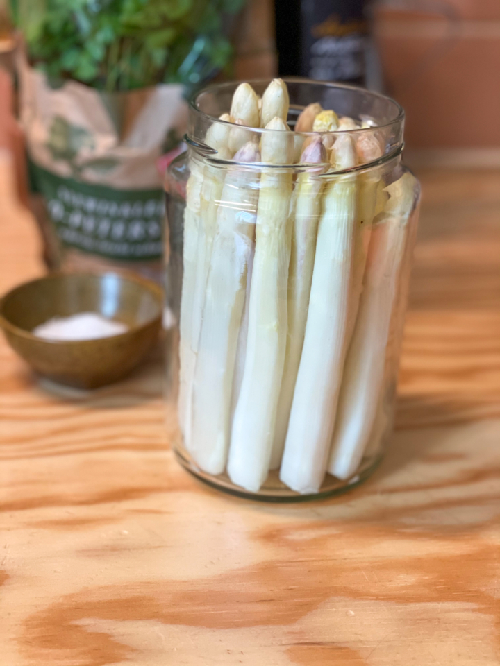 Fermentierter weißer Spargel
