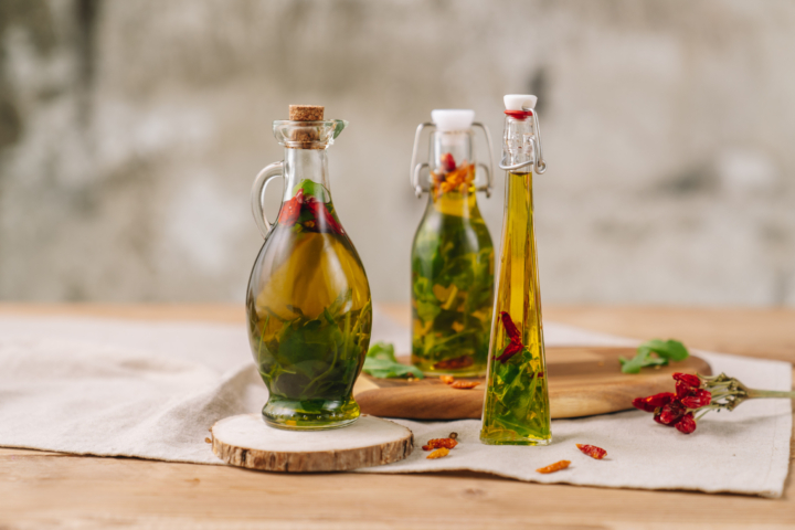 Resteküche: scharf eingelegter Rucola in Öl