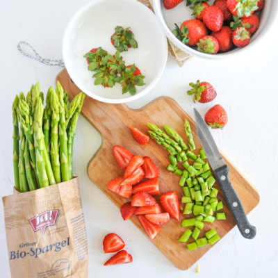 Nudelsalat Erdbeerblätter littlebee.at