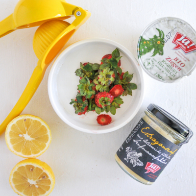 Nudelsalat Erdbeerblätter littlebee.at