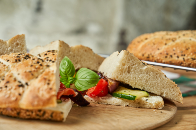 Fladenbrot mit Grillgemüse