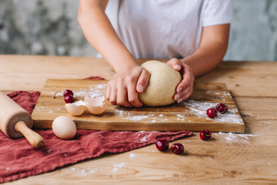 Kirschkuchen am Blech