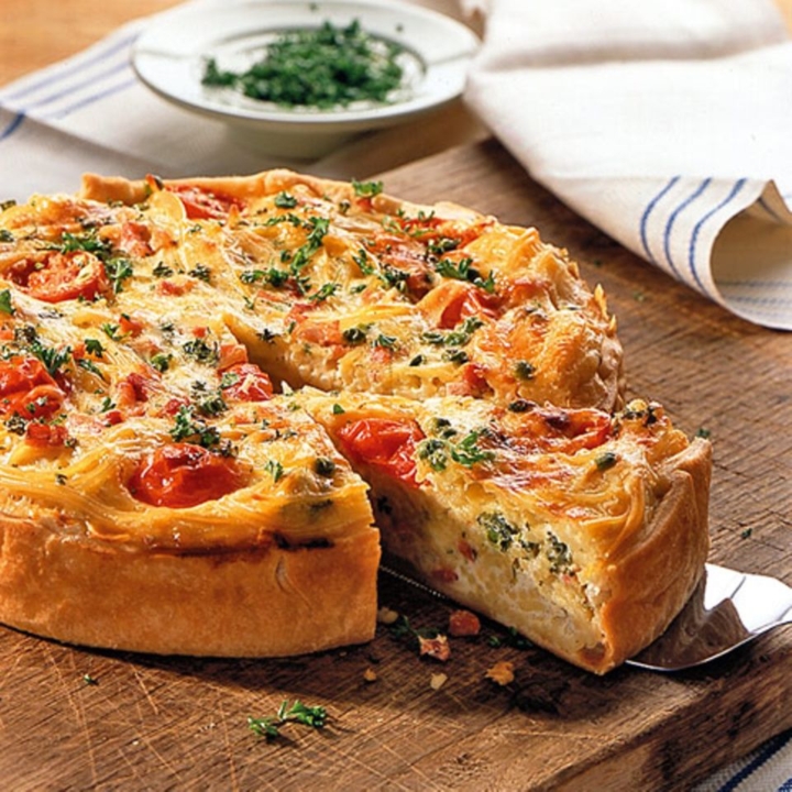 Reste-Rezept Spaghetti-Quiche