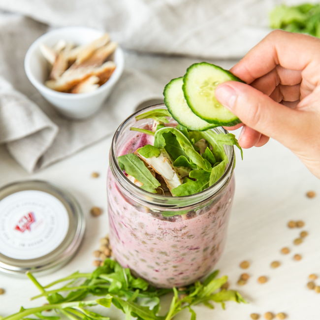 Linsen-Saibling-Salat To Go