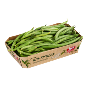 grüne Bio-Fisolen