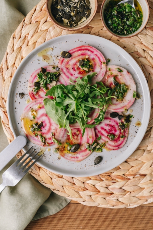 Chioggia-Rüben-Carpaccio