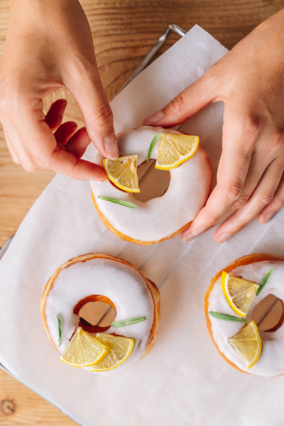selbstgemachte Donuts