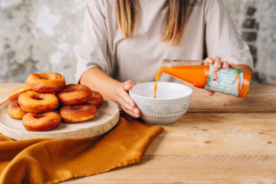 selbstgemachte Halloween-Donuts