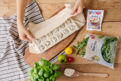 Ravioli aus Hartweizenmehl