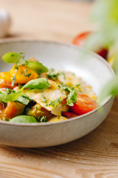 Ravioli aus Hartweizenmehl