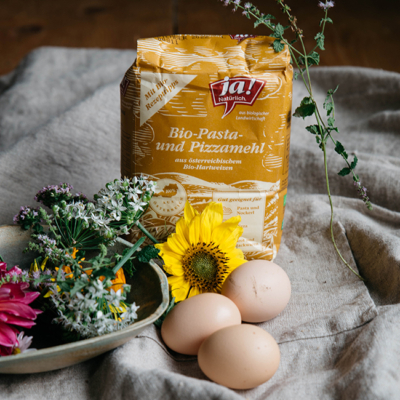 Bio-Pasta- und Pizzamehl Blüten-Pasta Kürbis