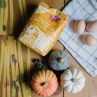 Bio-Pasta- und Pizzamehl Blüten-Pasta Kürbis