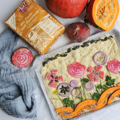 Focaccia Garden Herbst