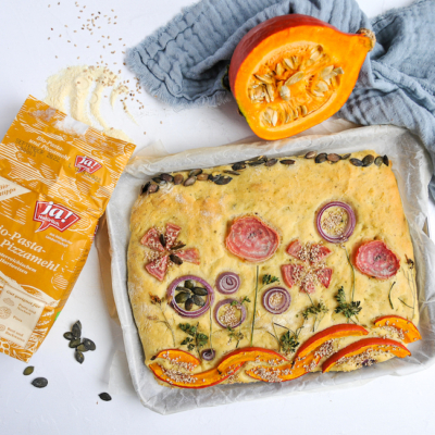 Focaccia Garden Herbst