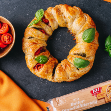 Party-Kranz aus Blätterteig