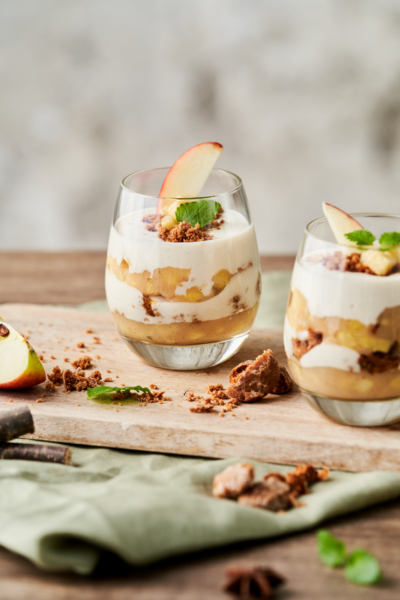 Winterzeit-Bio-Joghurts Bratapfel