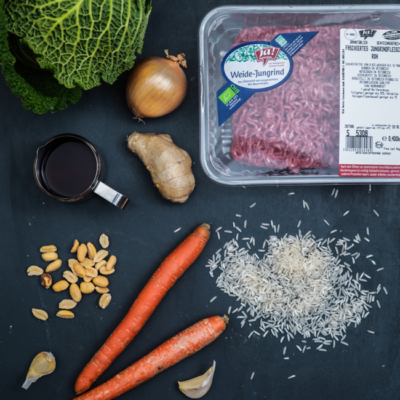 Alle im Rezept genannten Zutaten.