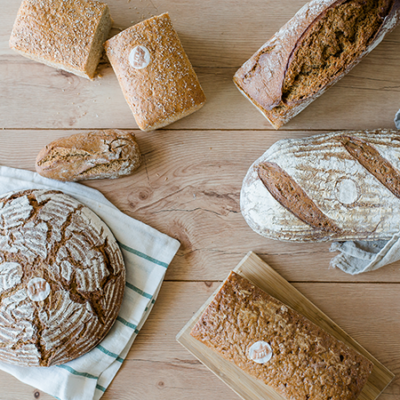 Diverse Bio-Brotsorten.
