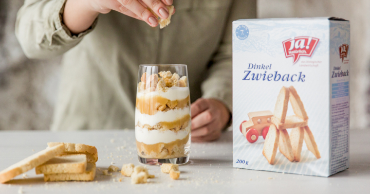 Zwieback-Apfelmus-Frühstück