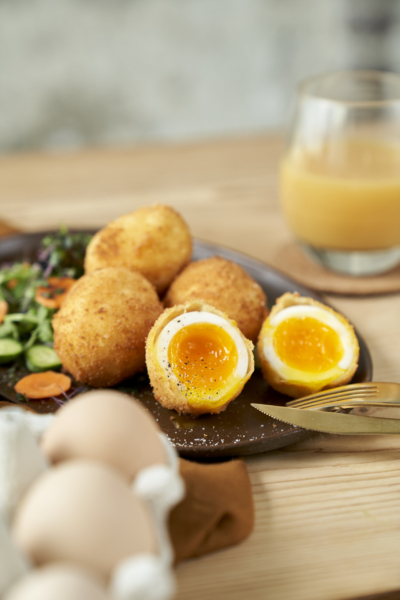 Gebackene Eier