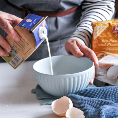 Spinatnockerl Schinken-Sauce littlebee.at