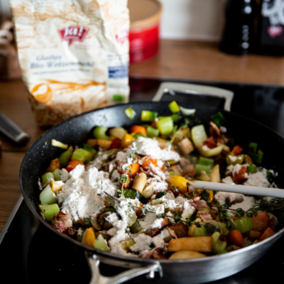 Gockel au vin Marchello Chello