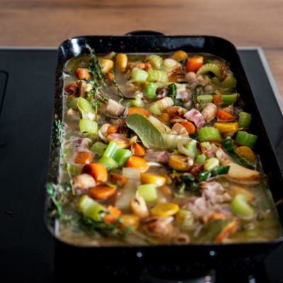 Gockel au vin Marchello Chello