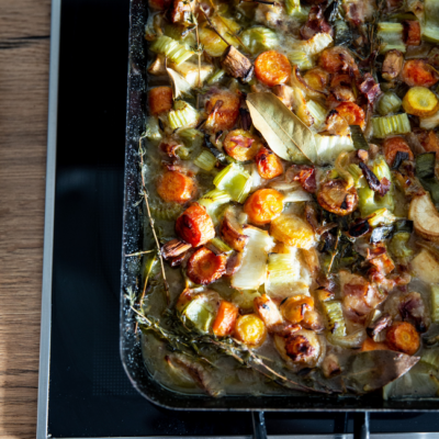 Gockel au vin Marchello Chello