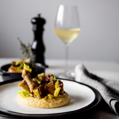 Gockel au vin Marchello Chello