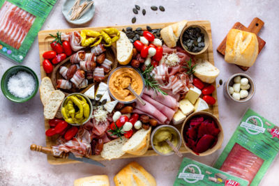 Jausenplatte Freilandschwein cookiteasy.at