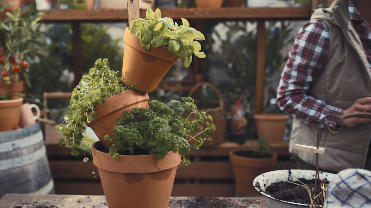 Bio-Garten Tutorial: Wir bauen einen Kräuterturm - Ja! Natürlich