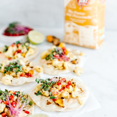 Pastamehl Tacos mit Kurkuma-Karfiol SchnabulaRasa