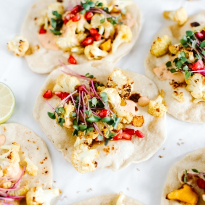 Pastamehl Tacos mit Kurkuma-Karfiol SchnabulaRasa