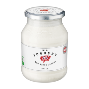 Bio-Naturjoghurt im Mehrwegglas