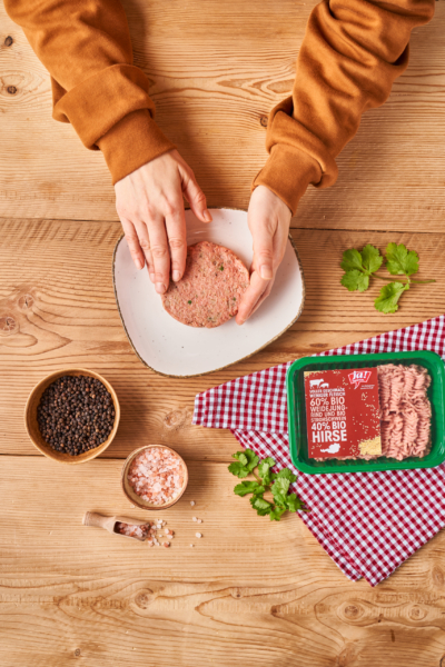 Burger Mehr Genuss weniger Fleisch
