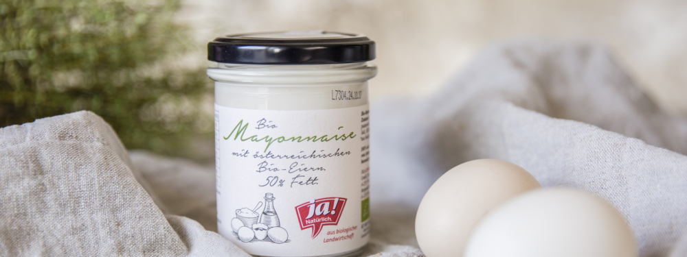 Ein Glas Ja! Natürlich Bio-Mayonnaise.