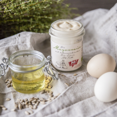 Ein Glas Ja! Natürlich Bio-Mayonnaise.