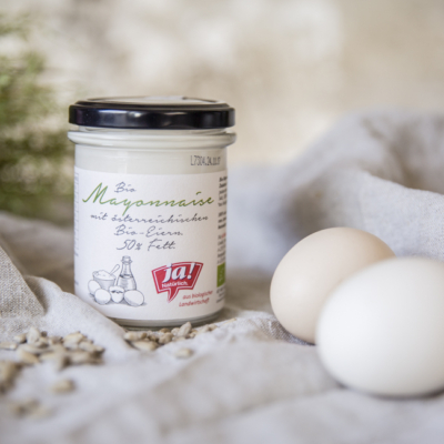 Ein Glas Ja! Natürlich Bio-Mayonnaise.