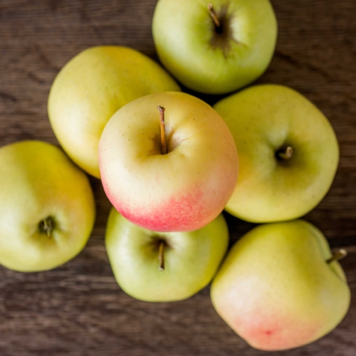 Mehrere Bio-Äpfel.